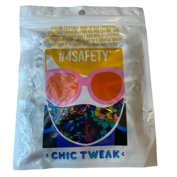 Chic Tweak Cotton Animal Print Face Masks Set of 2 NWT - Picture 3 of 3